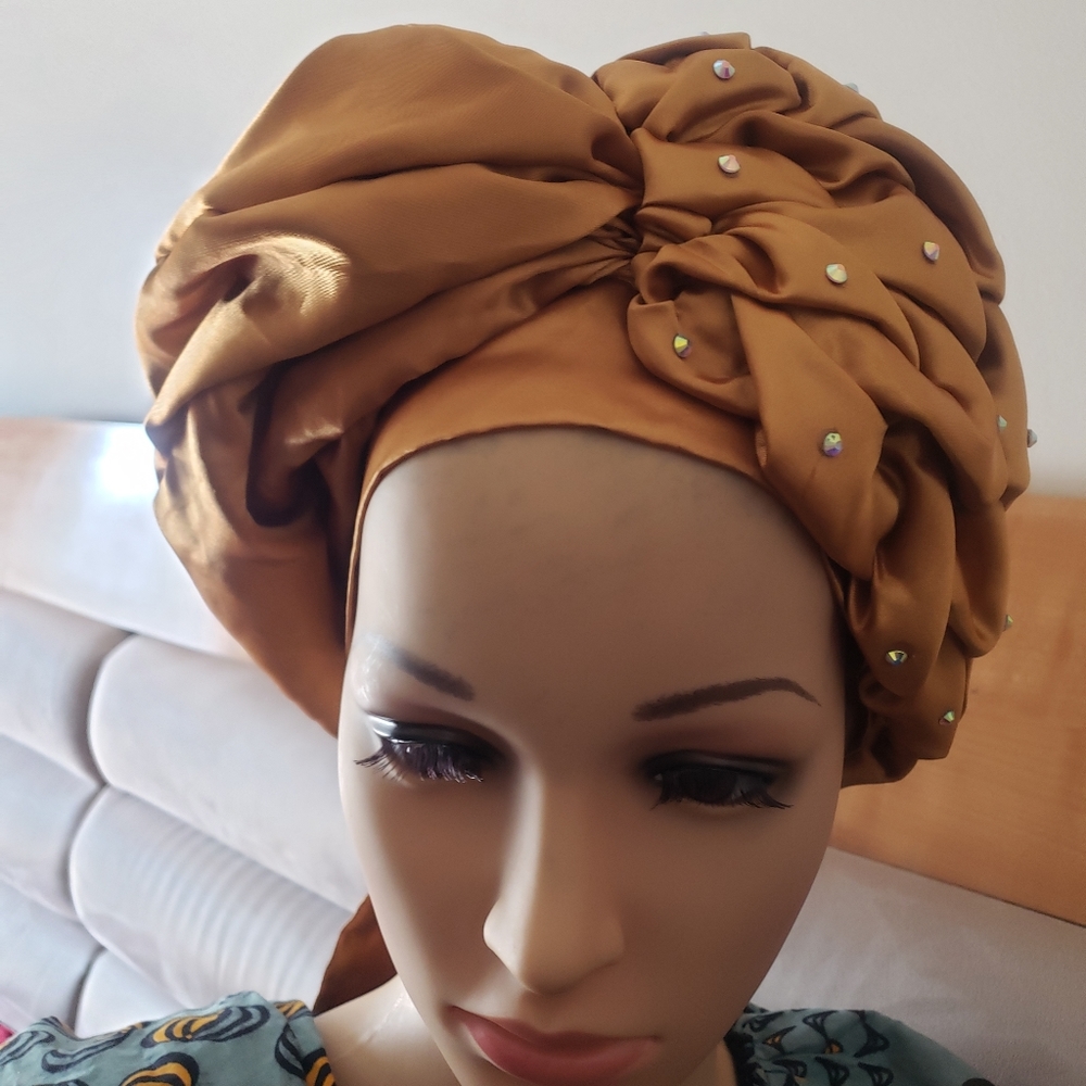CLEARANCE 💥💢  TURBAN  CAP WITH TYING STRINGS